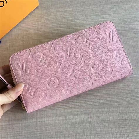 louis vuitton light pink wallet.